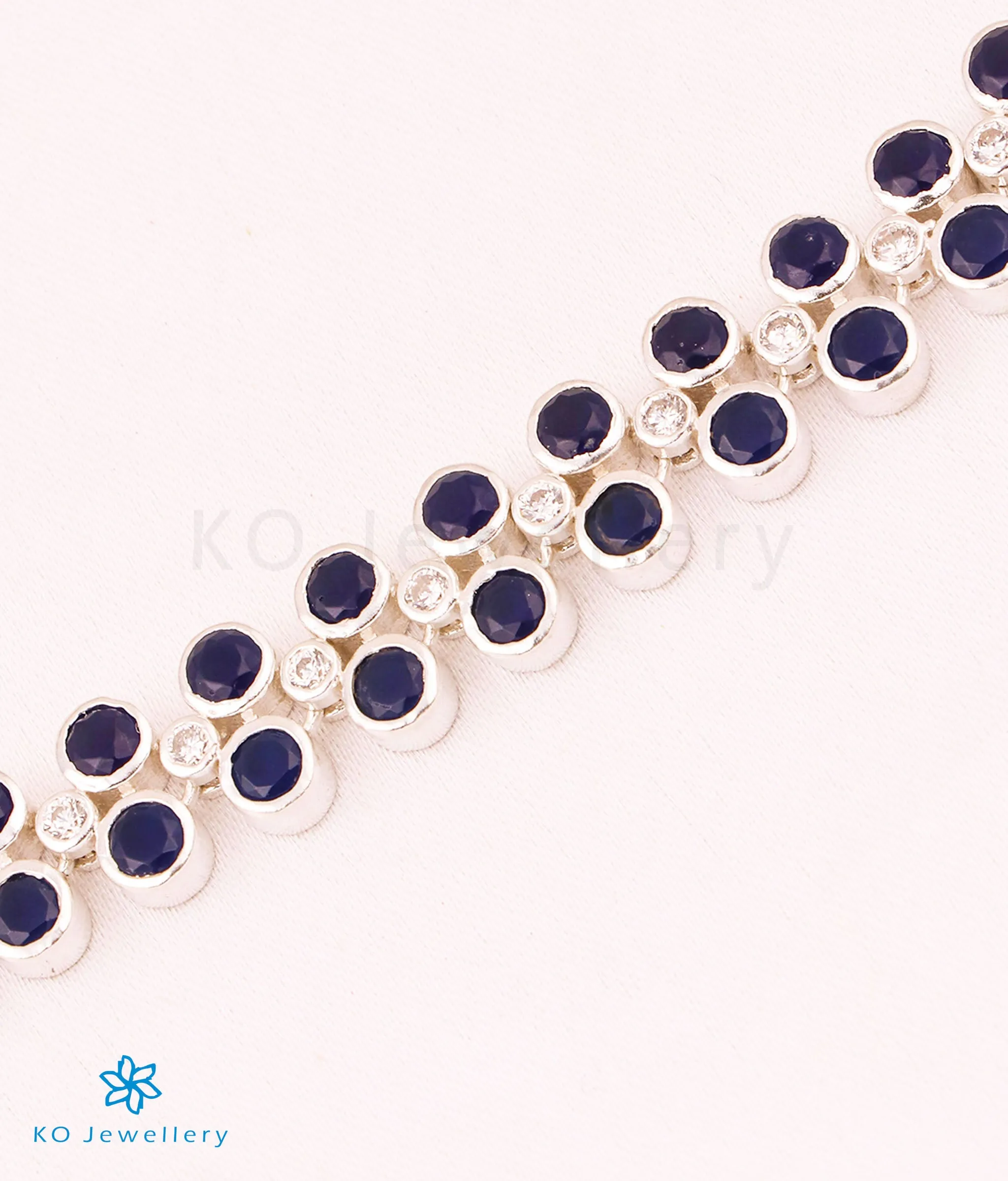 The Nivit Silver Kempu Necklace/Waistbelt