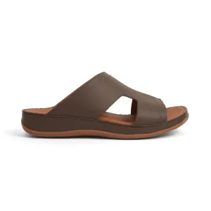 Timeless Unlined Hammered Classic Arabic Sandals Brown