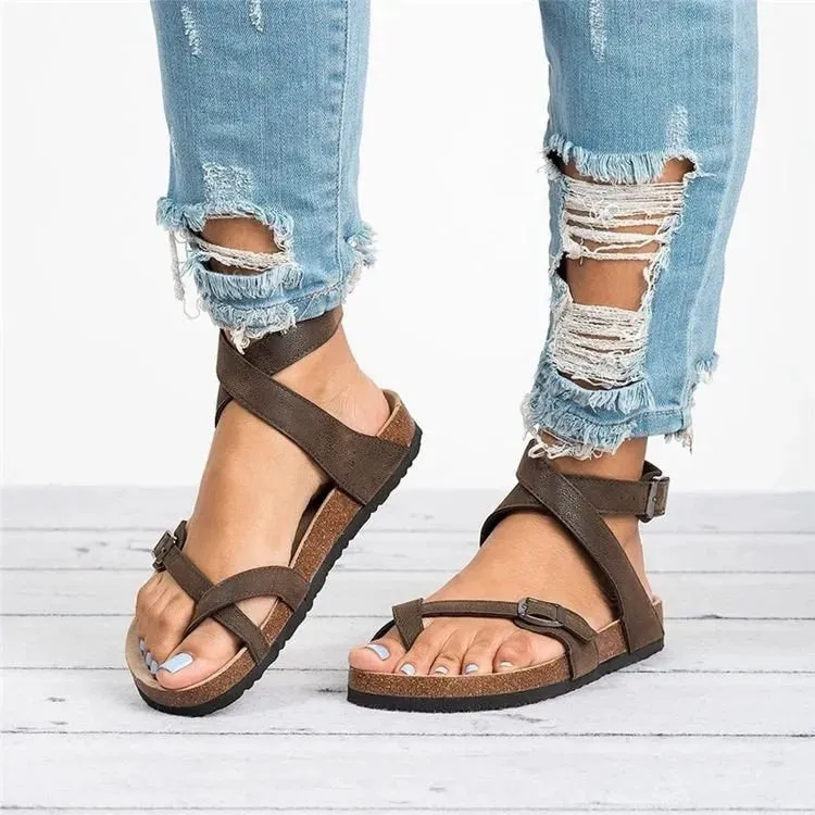 Toe Loop Flats Sandals