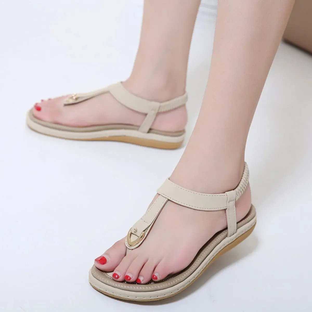 Toe Post Flats Sandals