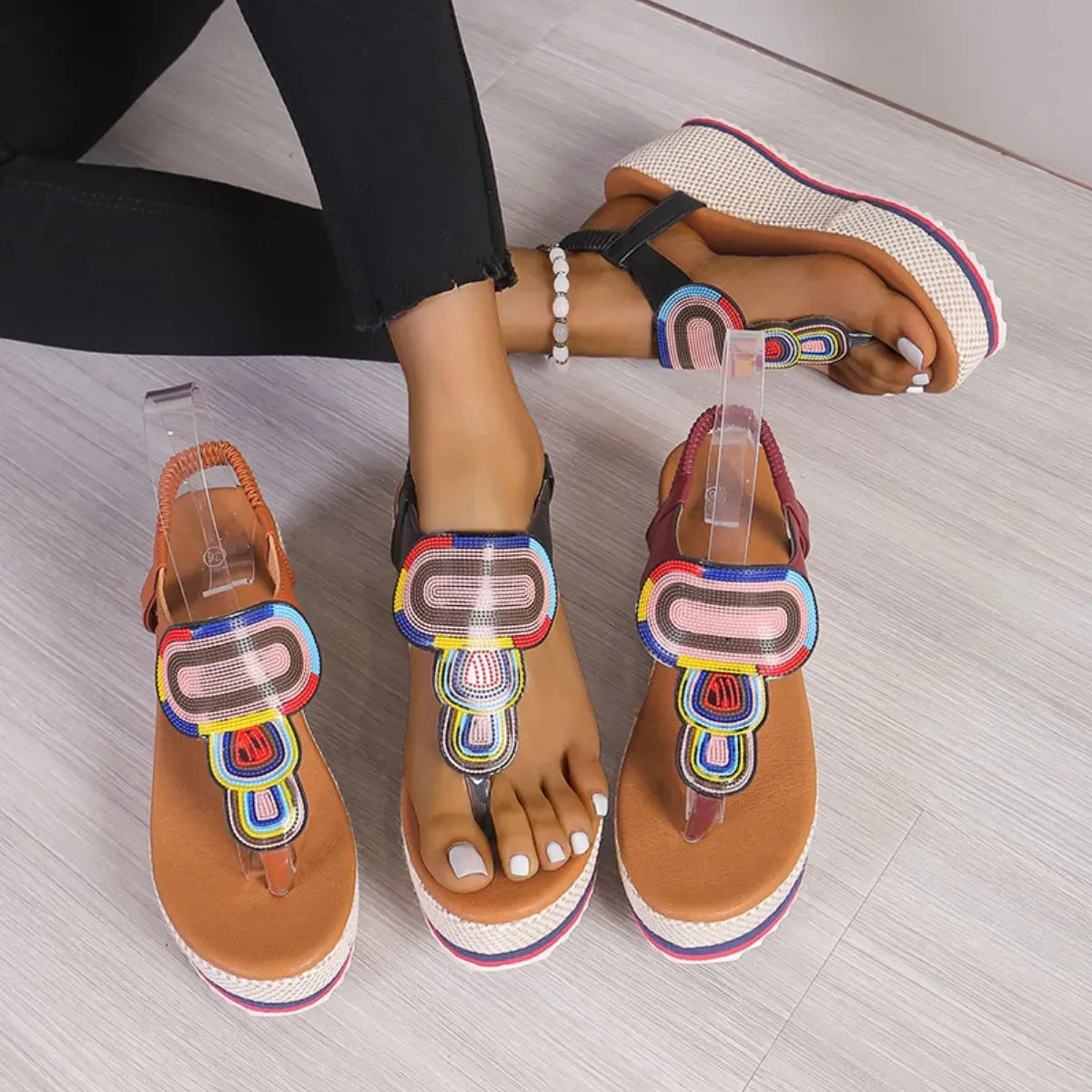 Toe Post Platform Sandals