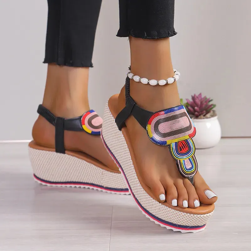 Toe Post Platform Sandals