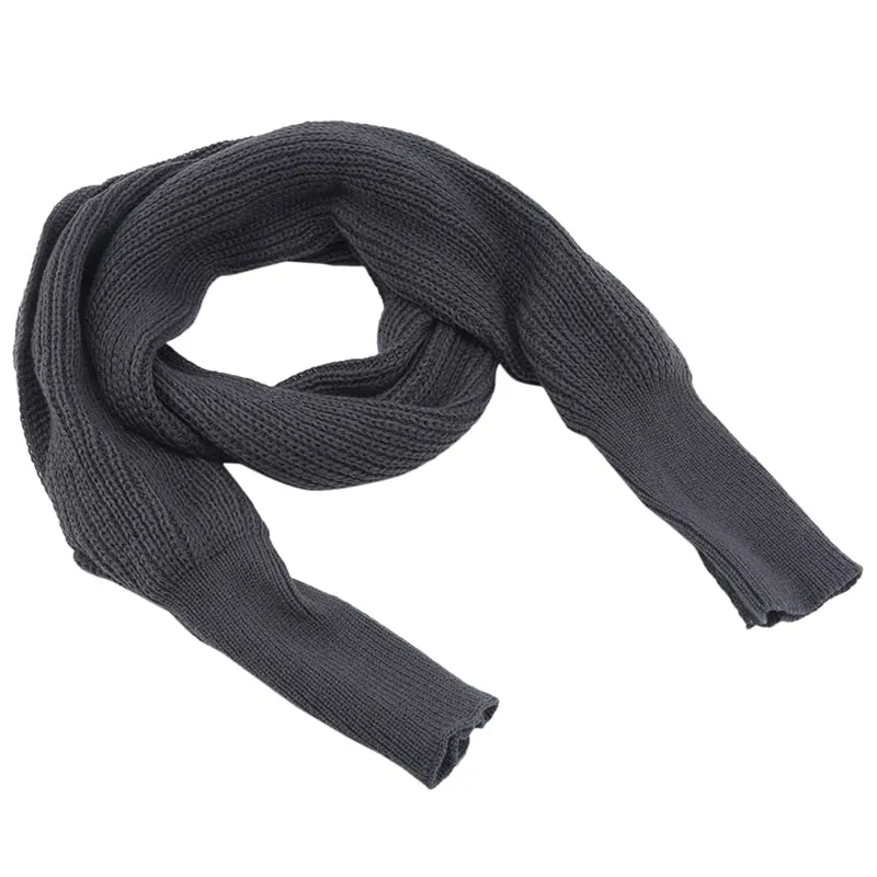 Trendy Knitted Sweater-Scarf with Sleeves