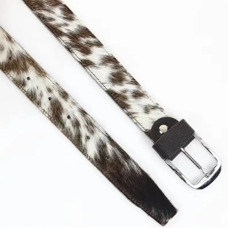 Tricolor Cowhide Belt for Men