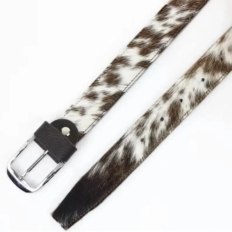 Tricolor Cowhide Belt for Men