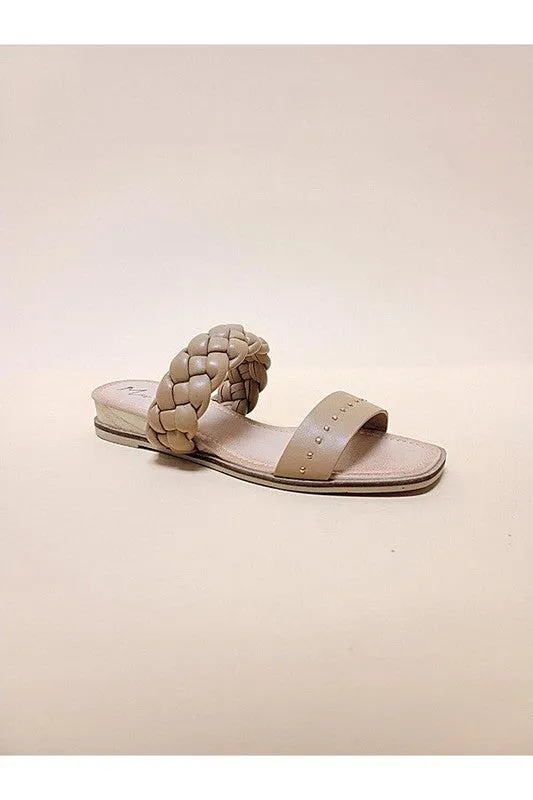 Two-Toned Braided Flats