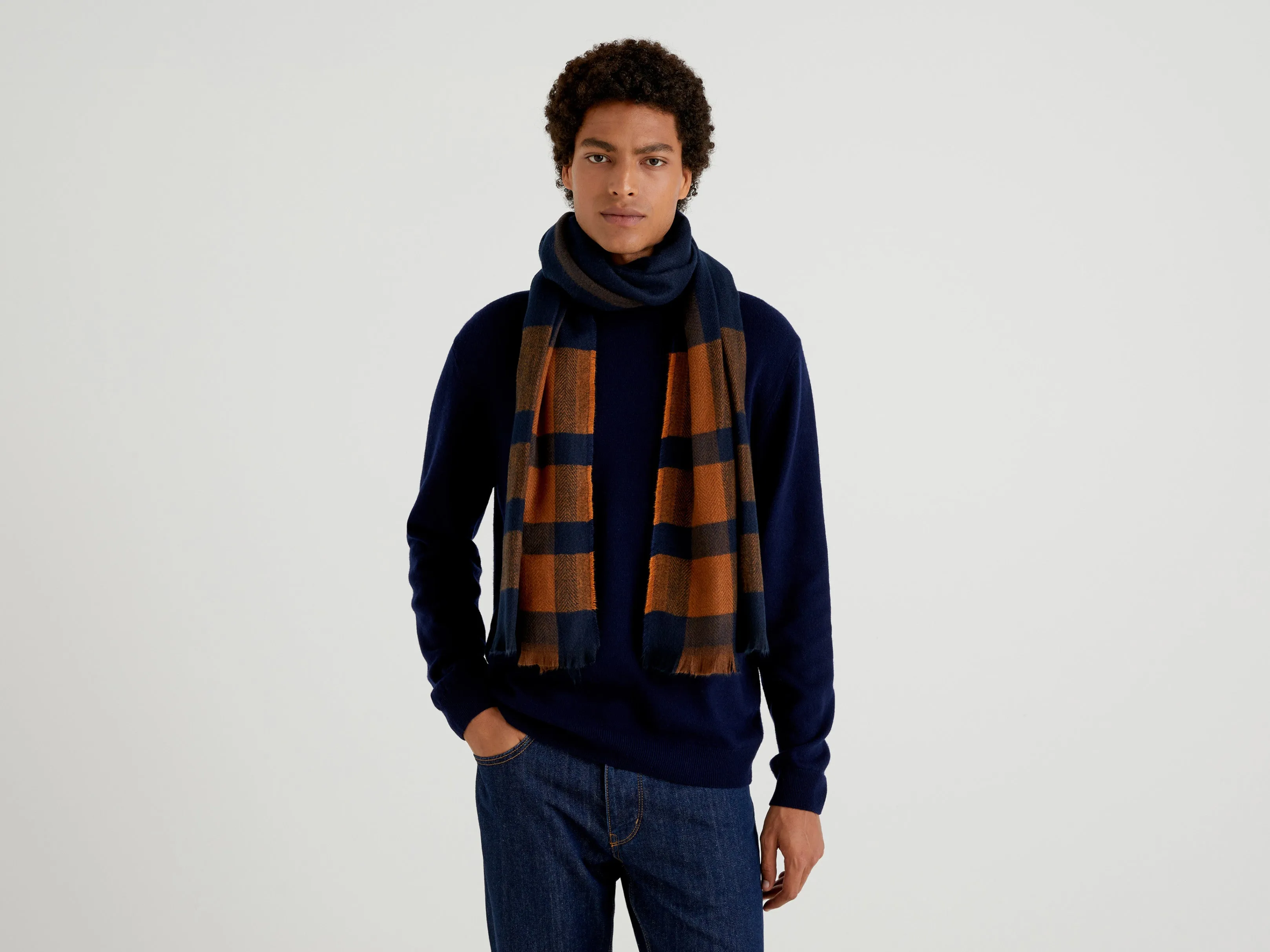 Unisex Plaid Muffler