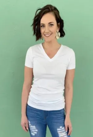 V neck Tee-3 colors Final Sale