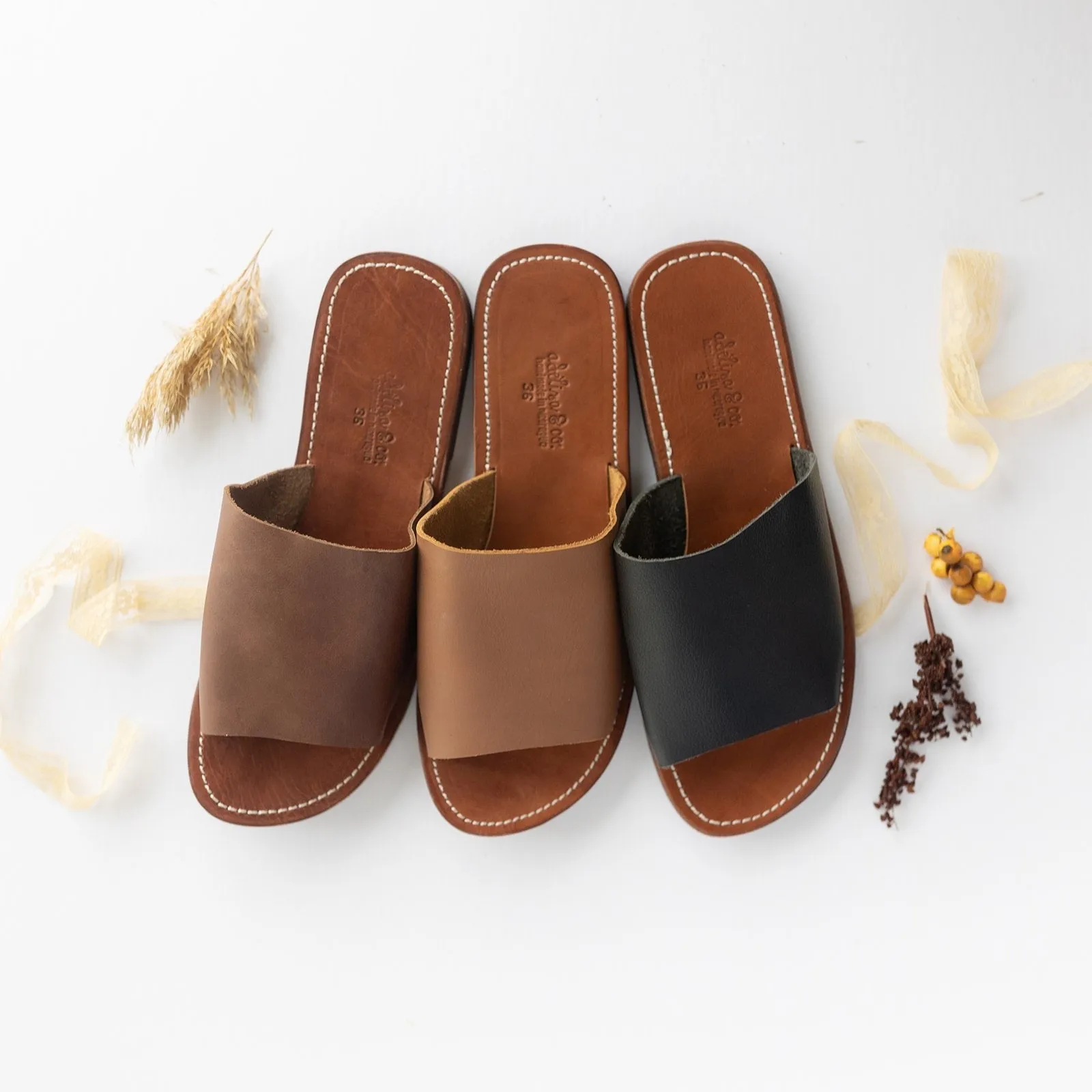 Verano Slide {Women's Leather Sandals}