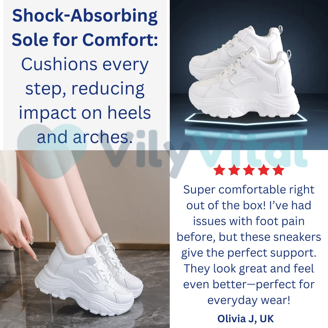 VilyVital™ | Orthopedic Comfortable & Lightweight Women Platform Wide Sneakers