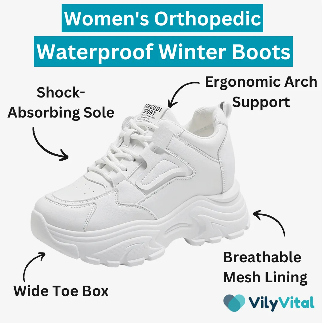 VilyVital™ | Orthopedic Comfortable & Lightweight Women Platform Wide Sneakers