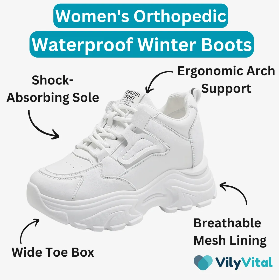 VilyVital™ | Orthopedic Comfortable & Lightweight Women Platform Wide Sneakers