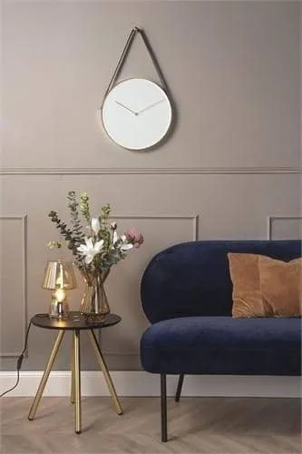 Wall Clock Belt Metal White - Karlsson
