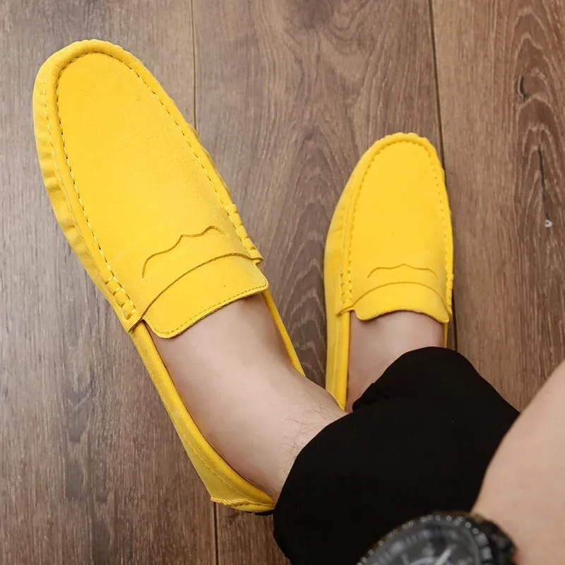 Walter - Antislip suède loafers