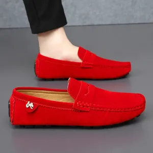 Walter - Antislip suède loafers
