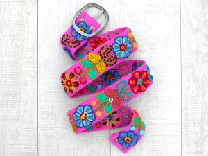 Wayta embroidered belt pink
