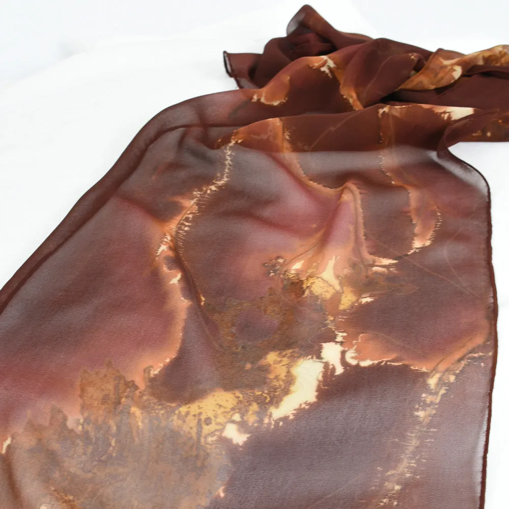 Wearable Art Silk Chiffon Scarf