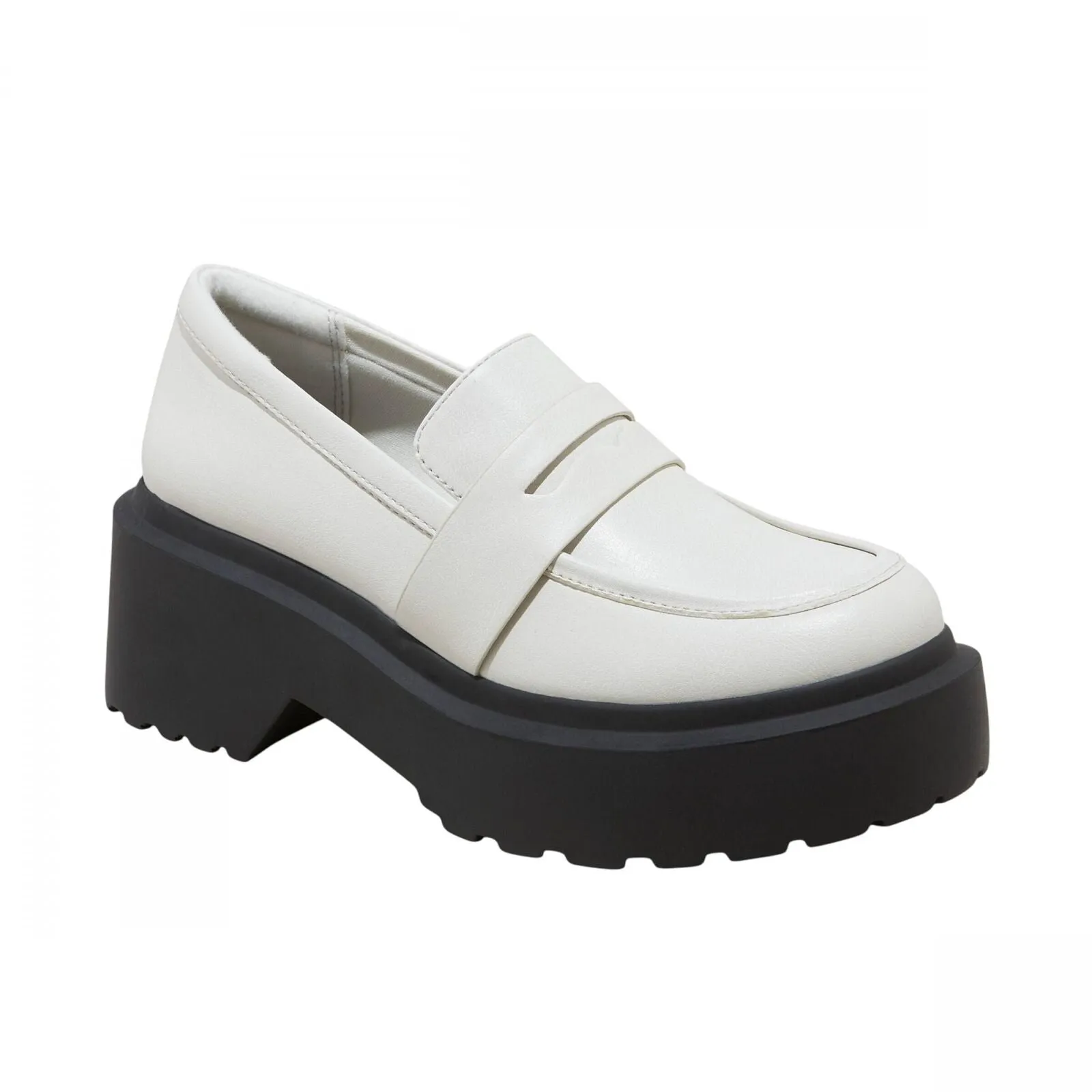 Wild Fable Womens Lacey Loafer Flats with Memory Foam Insole 87930103 White 11M