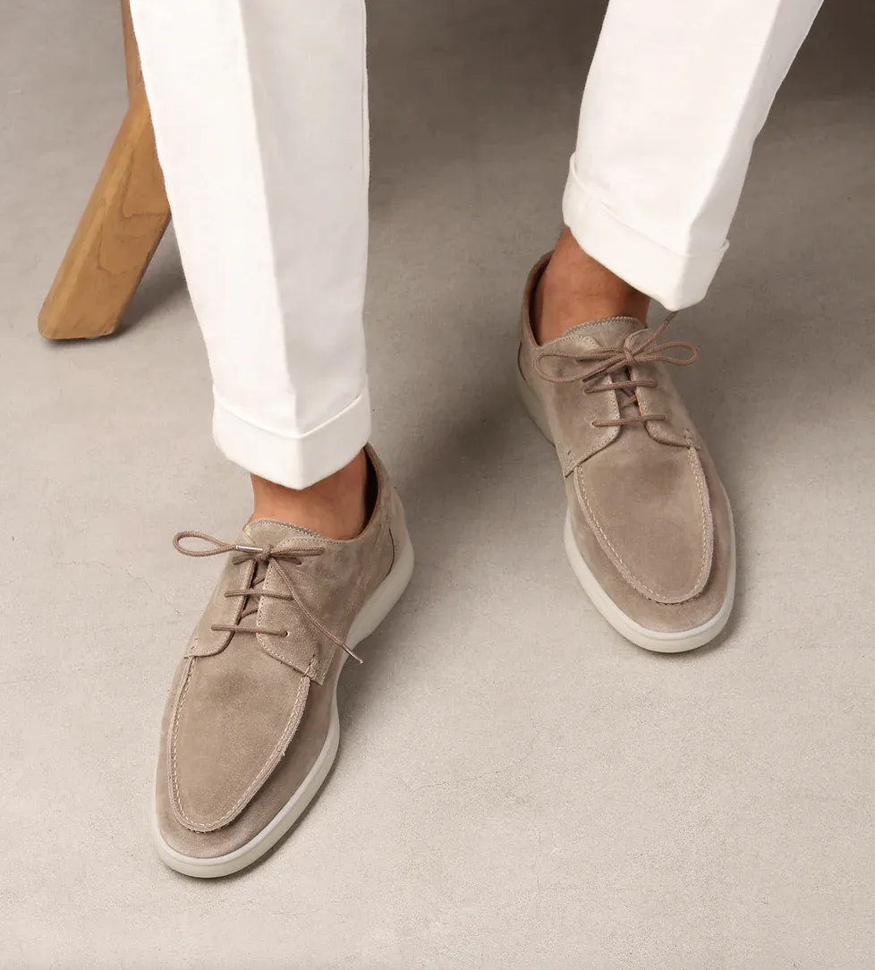 Wildleder-Schnürschuhe für Männer