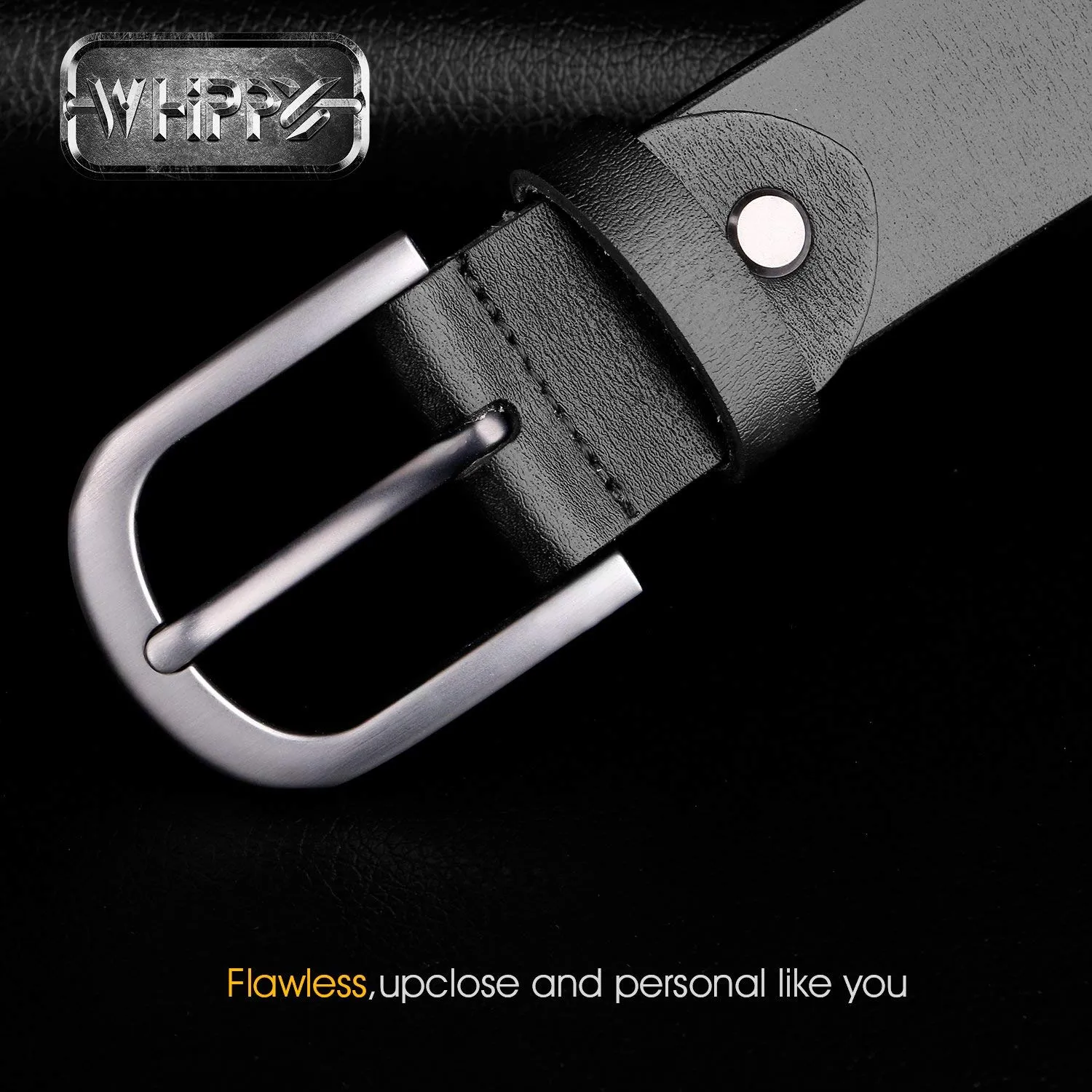 Women Leather Belt for Jeans Pants Dresses Black Ladies Waist Belt With Pin Buckle