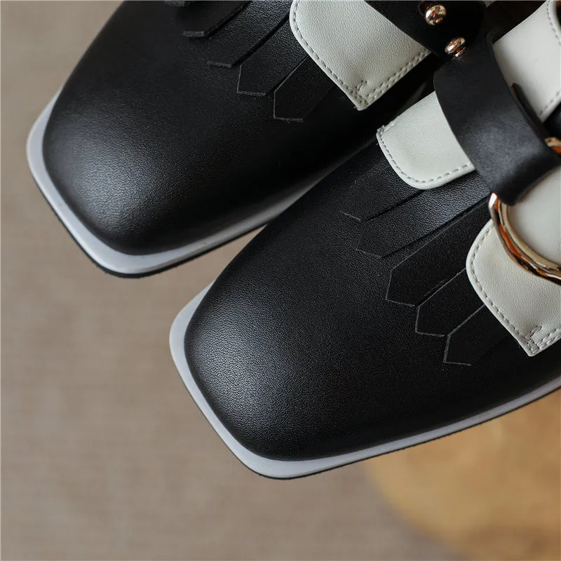 Women Oxfords Shoes Hand-made Leisure Slip On