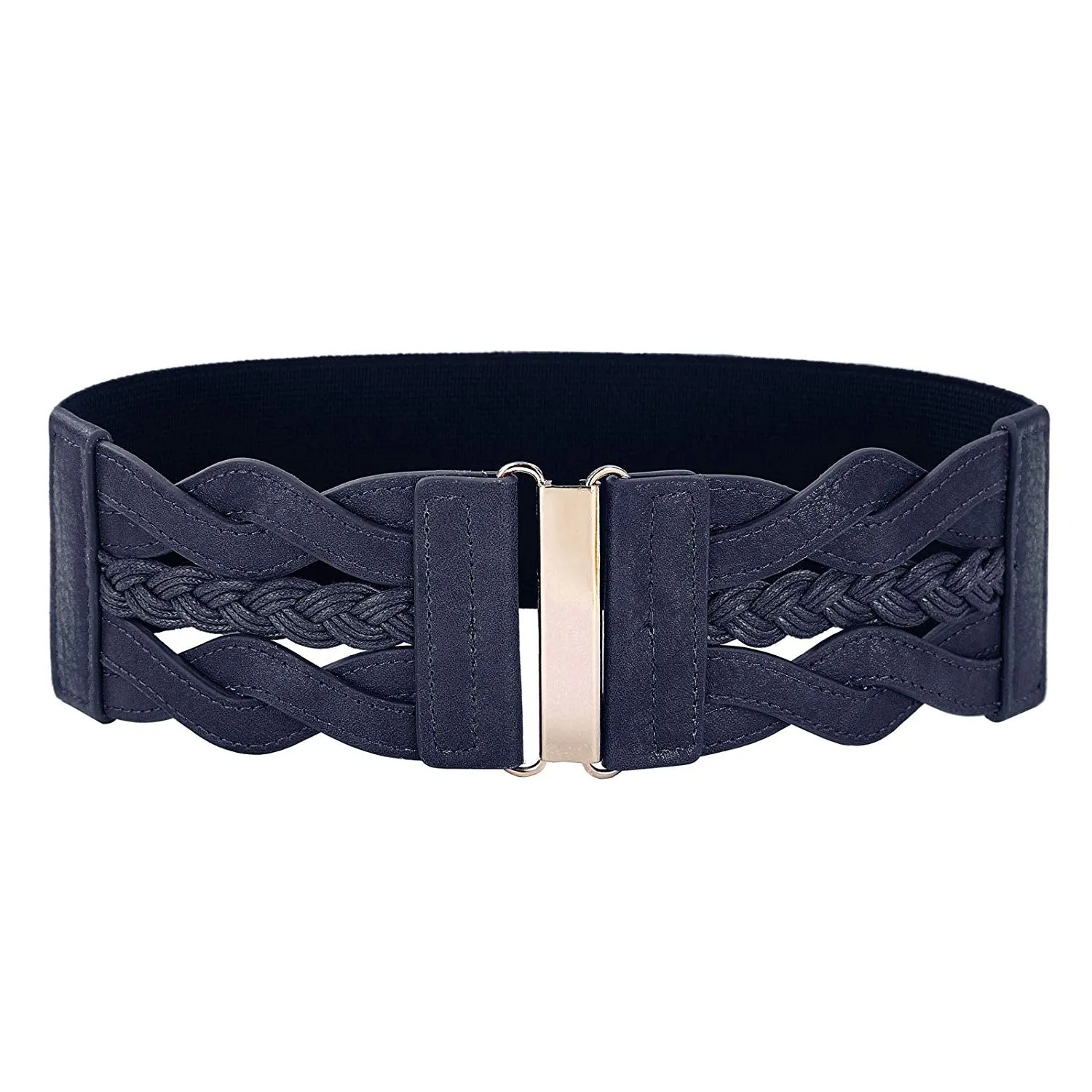 Women Plus Elastic Stretchy Retro Wide Waist Cinch Belt