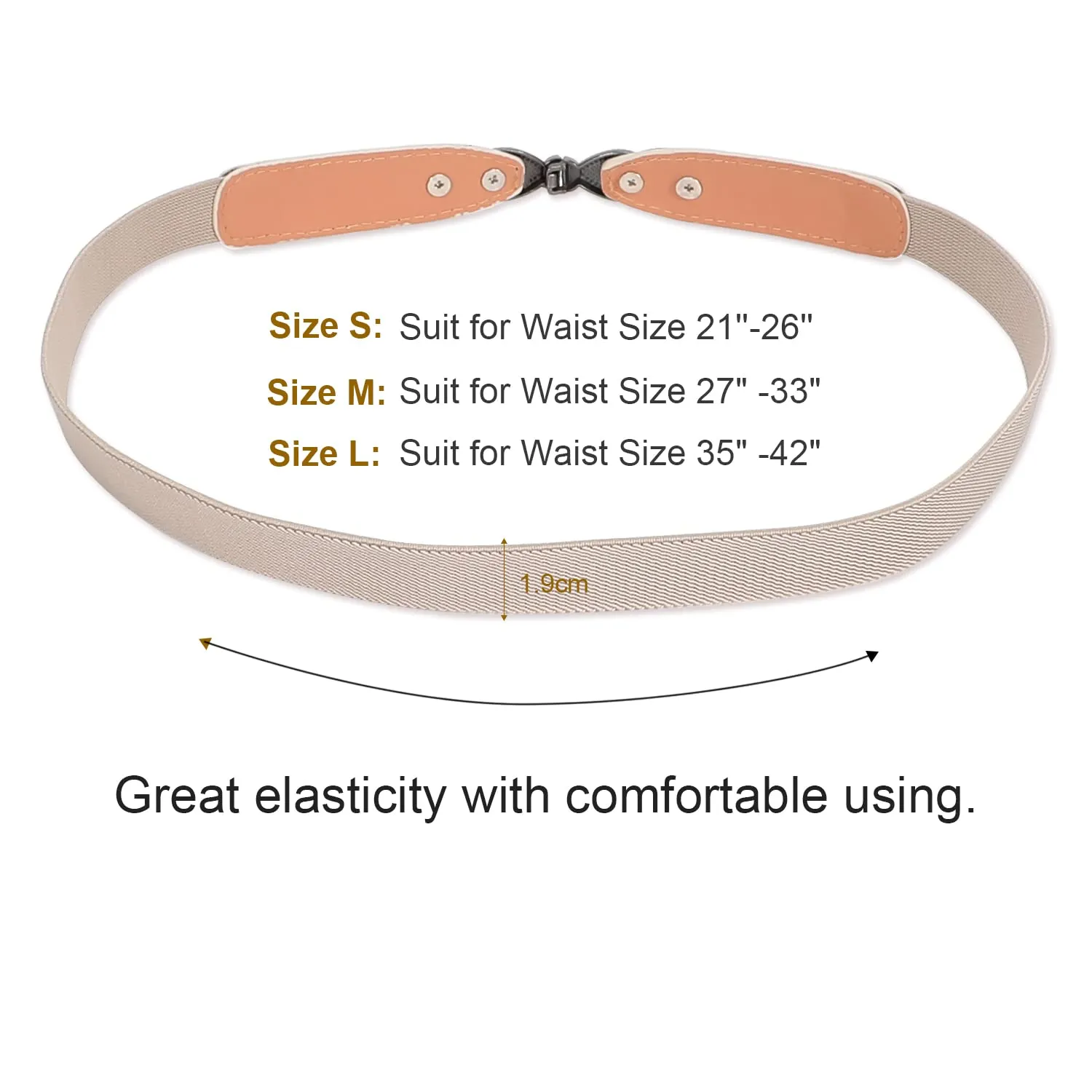 Women Skinny Elastic Stretch Belt for Dresses Retro Ladies Waist Vintage Thin Belt by JASGOOD