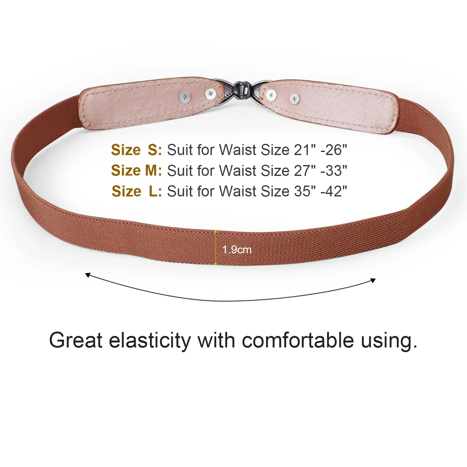 Women Skinny Elastic Stretch Belt for Dresses Retro Ladies Waist Vintage Thin Belt by JASGOOD