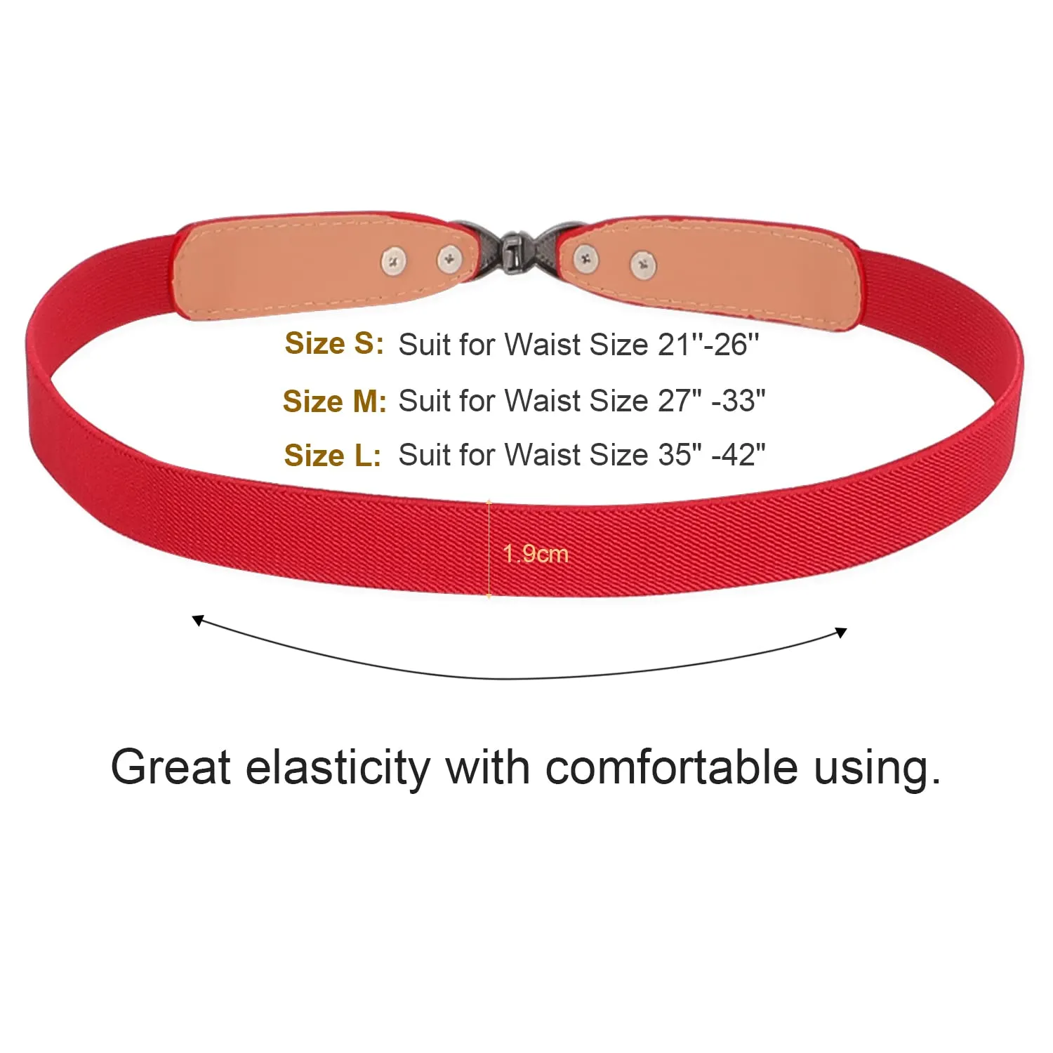 Women Skinny Elastic Stretch Belt for Dresses Retro Ladies Waist Vintage Thin Belt by JASGOOD