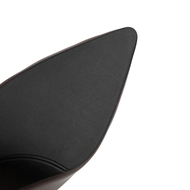 Women's Bling Pointed Toe Thin Heel Short Boots