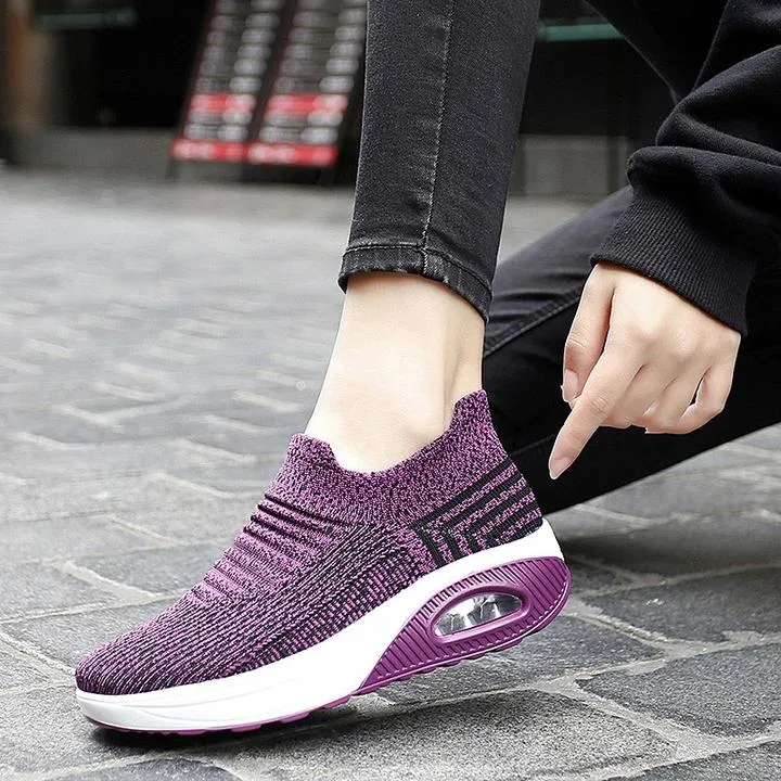 women's elastic lightweight breathable sneakers