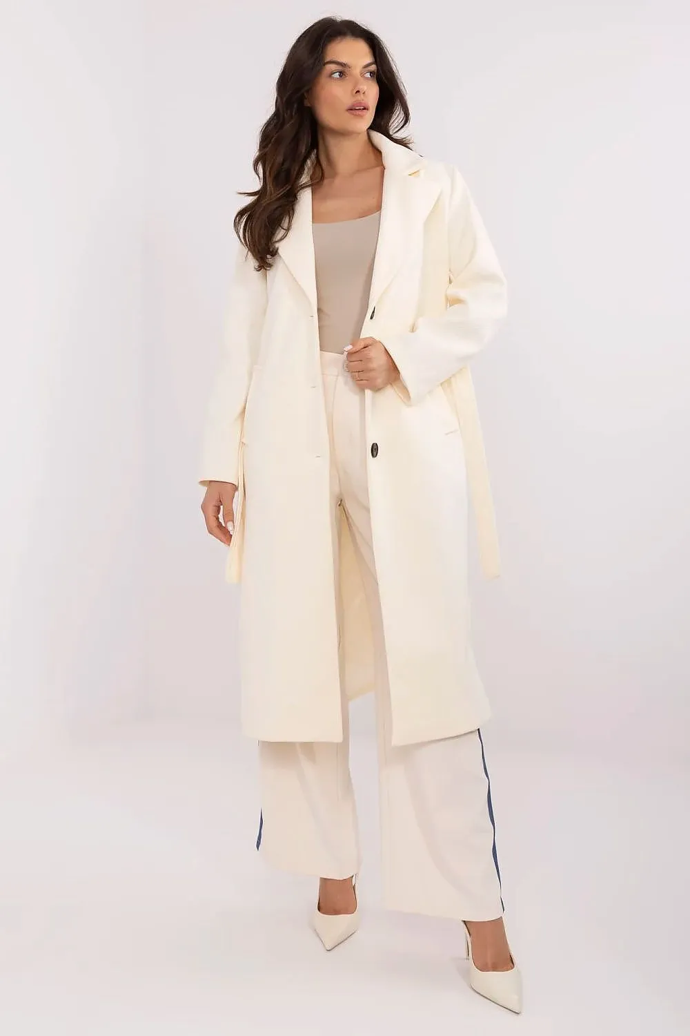 Women's elegant knee-length coat