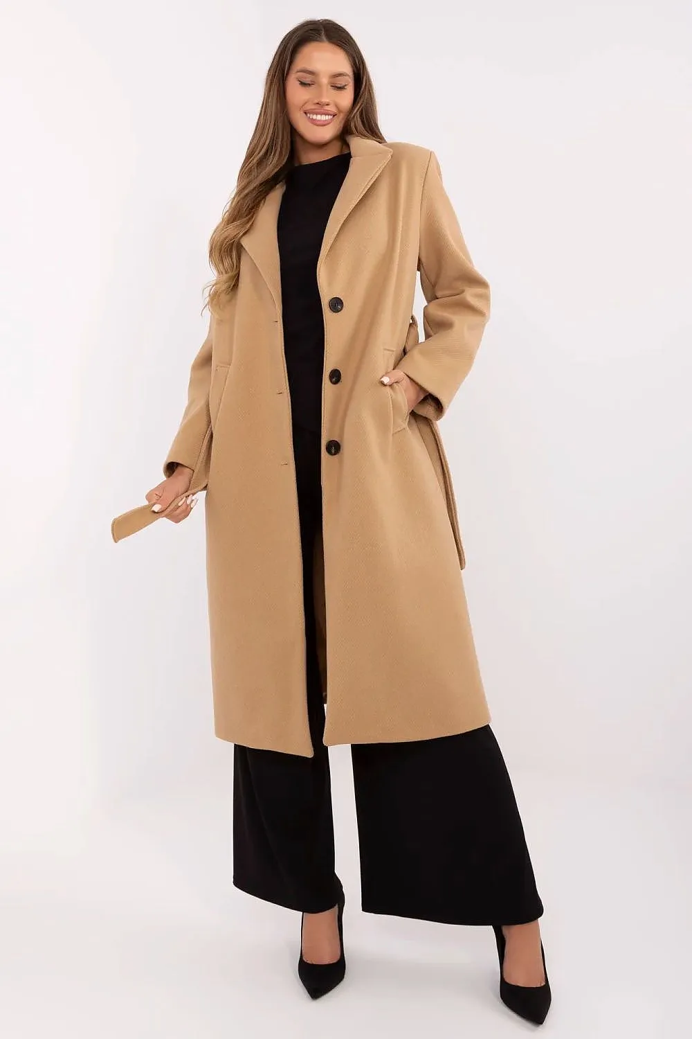 Women's elegant knee-length coat