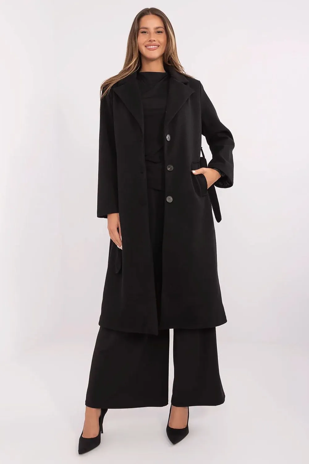 Women's elegant knee-length coat