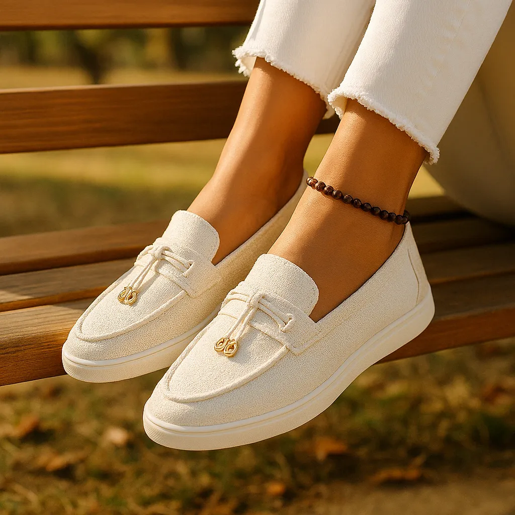 Women's Leather Loafers Elegant Design