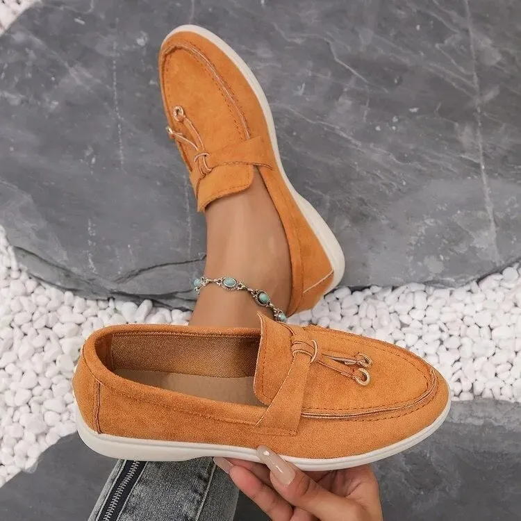 Women's Leather Loafers Elegant Design
