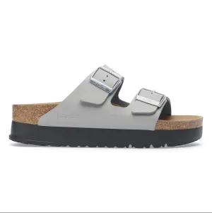 Women's Papillio Arizona Flex Platform Birko-Flor 1028439 Color: Stone Coin
