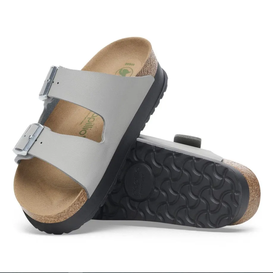 Women's Papillio Arizona Flex Platform Birko-Flor 1028439 Color: Stone Coin