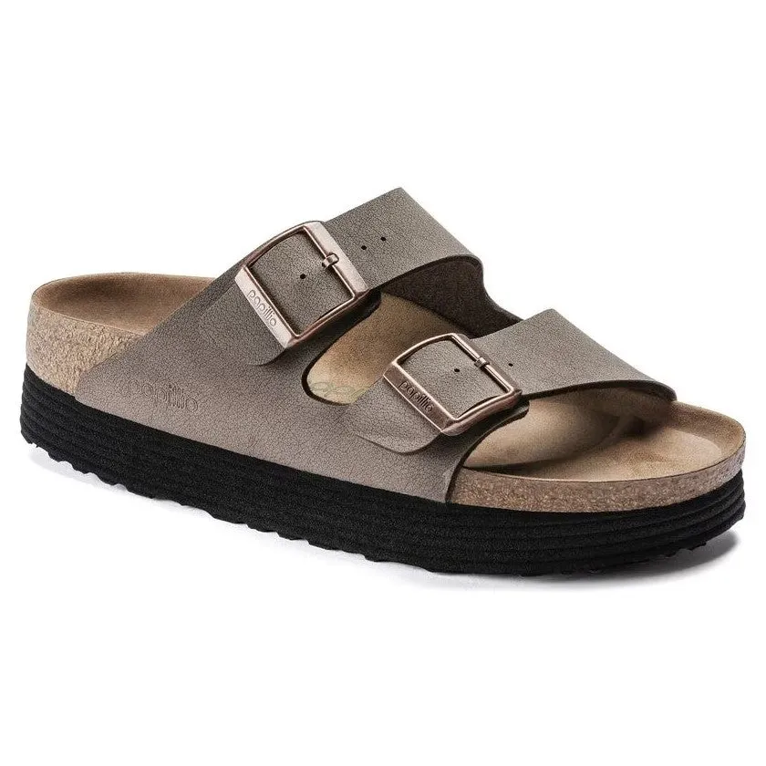 Women's Papillio Arizona Flex Platform Vegan Birkibuc 1027417B Color: Mocha