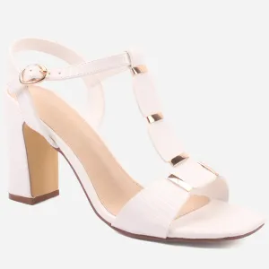 Womens "DIOAR" T-Bar Heeled Party Sandals
