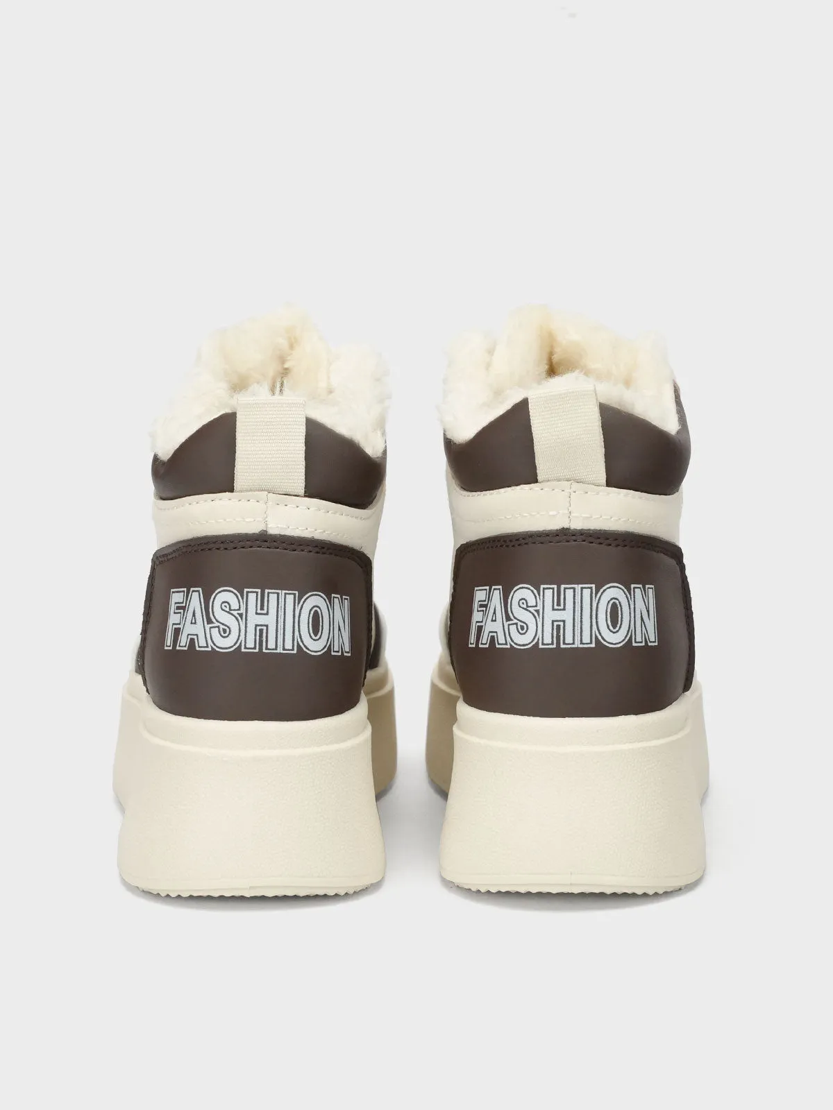 Womens "EIMEAR" Casual FauxFur  Trainers