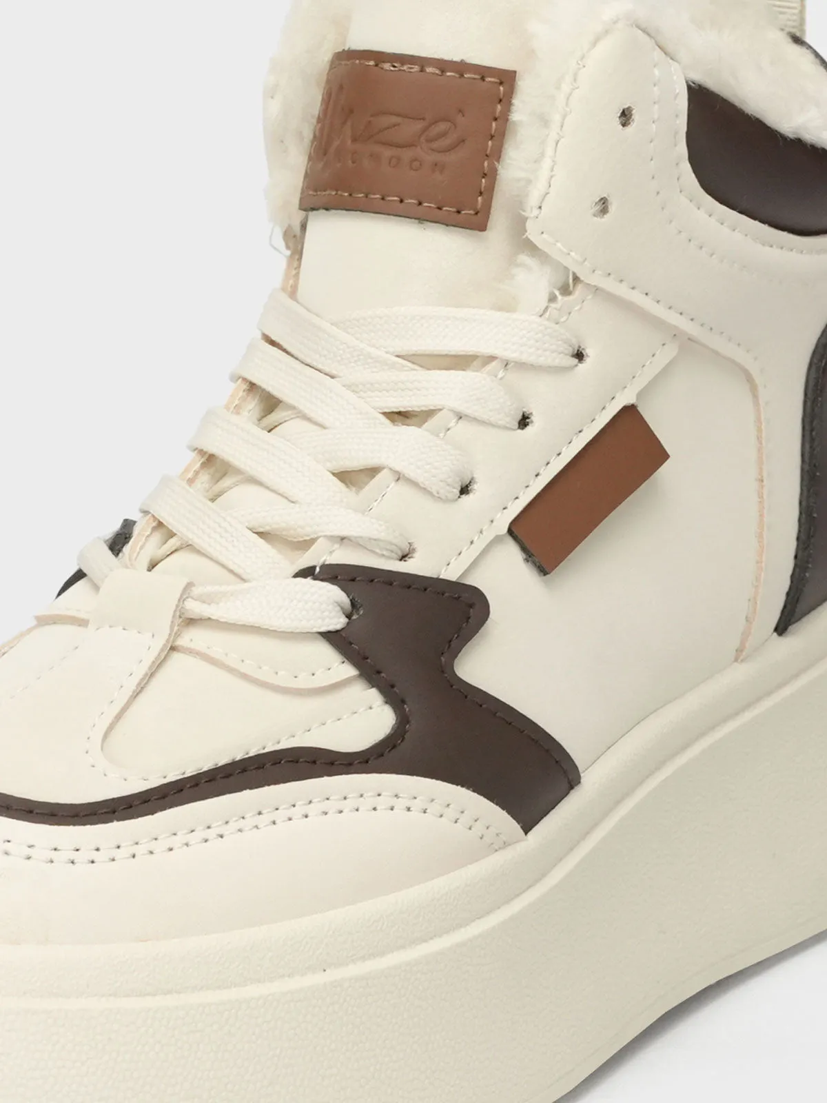 Womens "EIMEAR" Casual FauxFur  Trainers