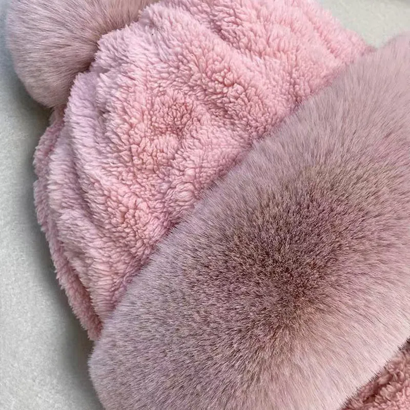 Women's Winter Warm Windproof Plush Scarf Hat
