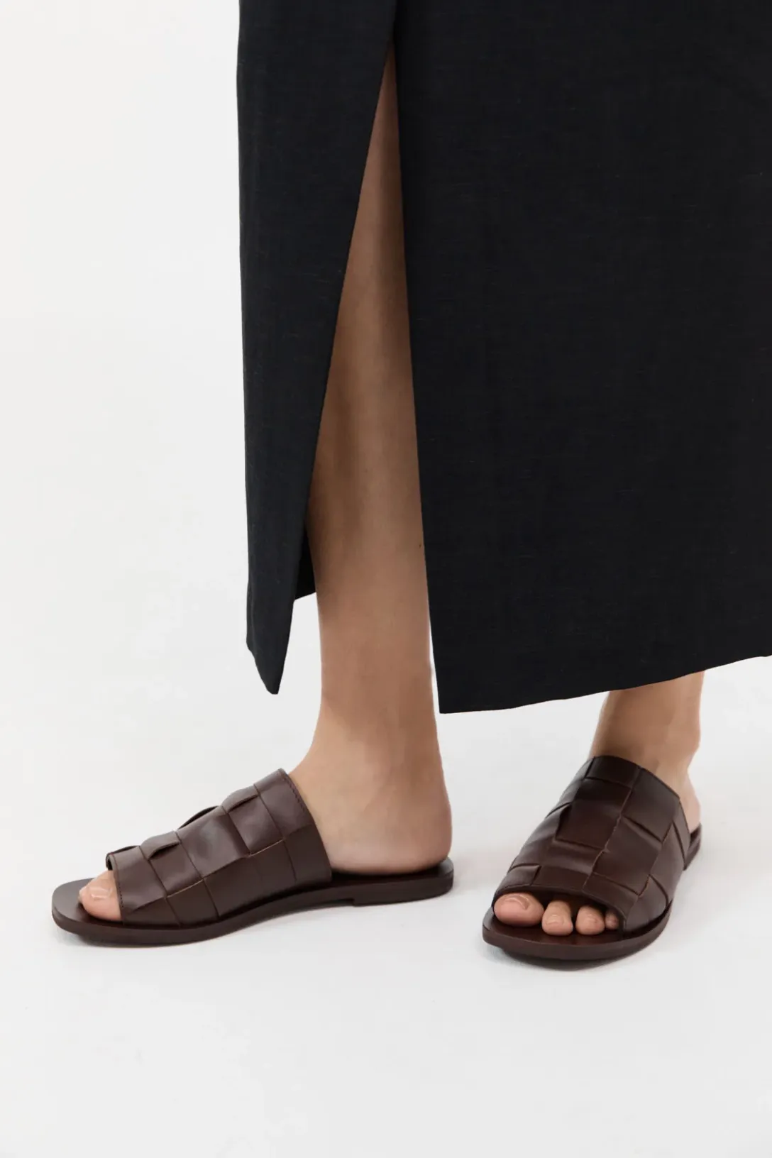Woven Flats | Chocolate