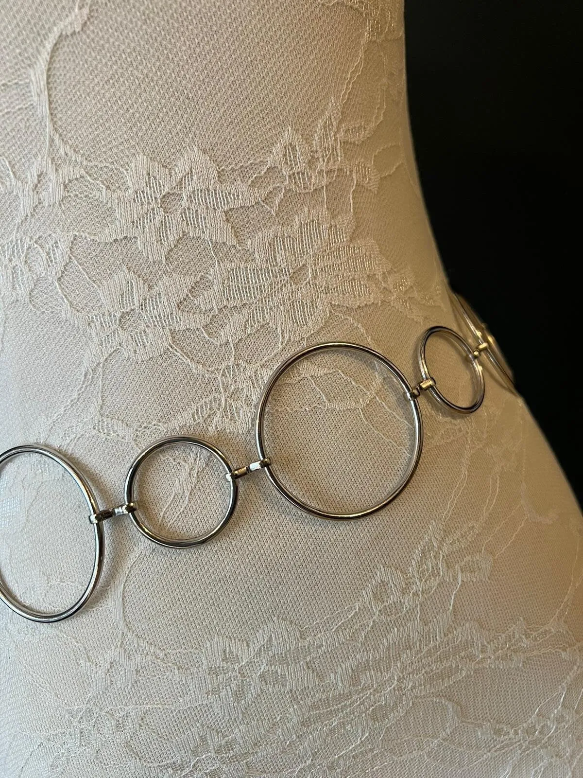 X-long Belt, Ring Belt, Fashion Belt, Silver Ring Belts, Silver or Gold, UK Sizes 4-36