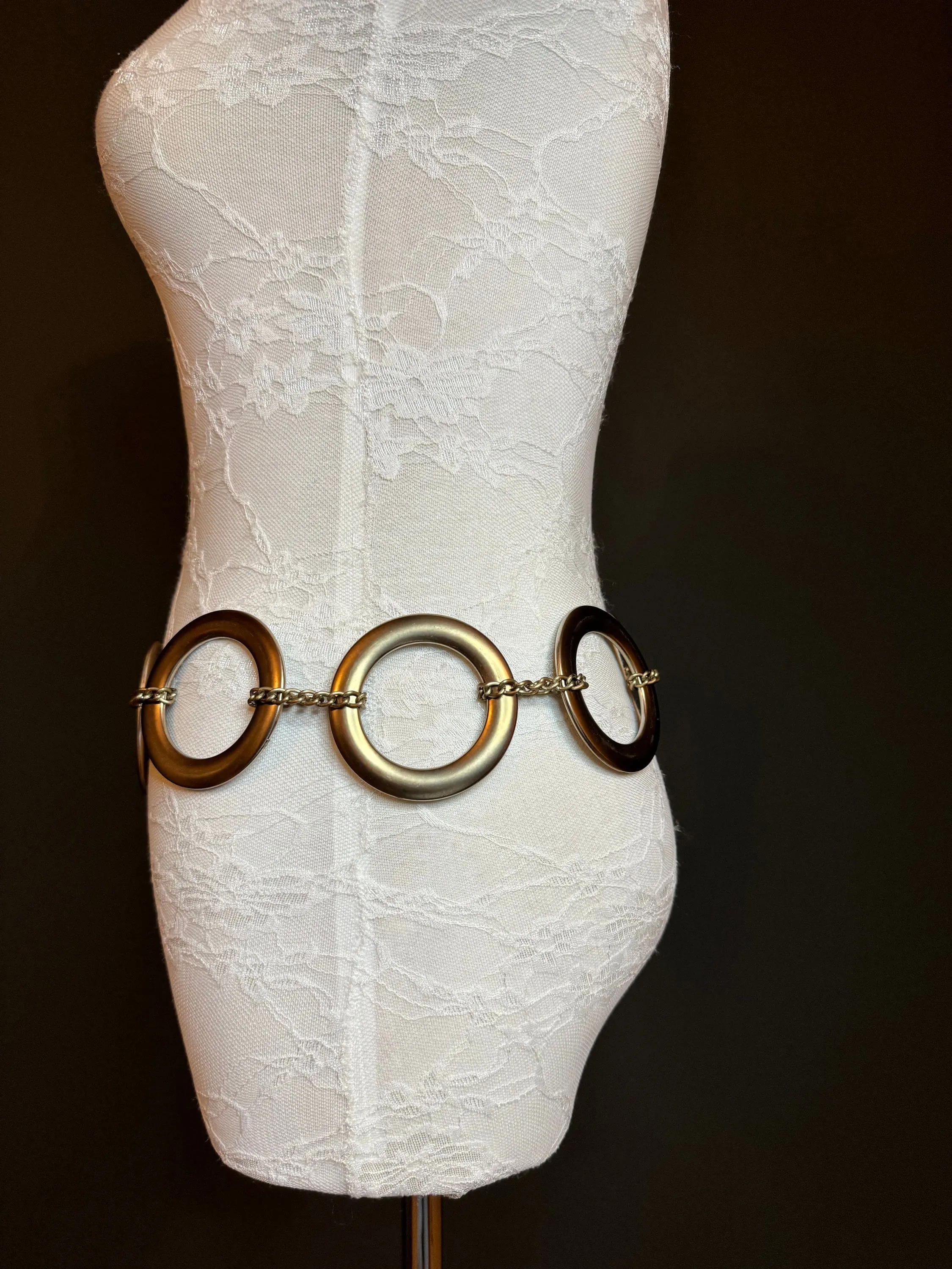 X-long Belt, Ring Belt, Gold Rings Belt, Gold, Silver, Antique Brass, Chain Belt, Fashion Belt, Rings, 8cm Rings, Teen Sizes, 18”-60” sizes