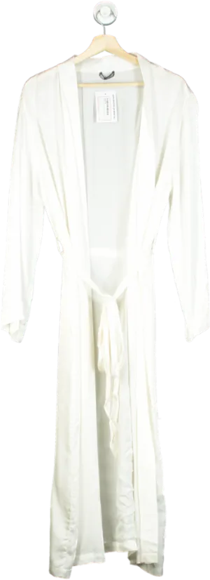 Zara Ltd.Edition Ivory Silky Robe UK M-L
