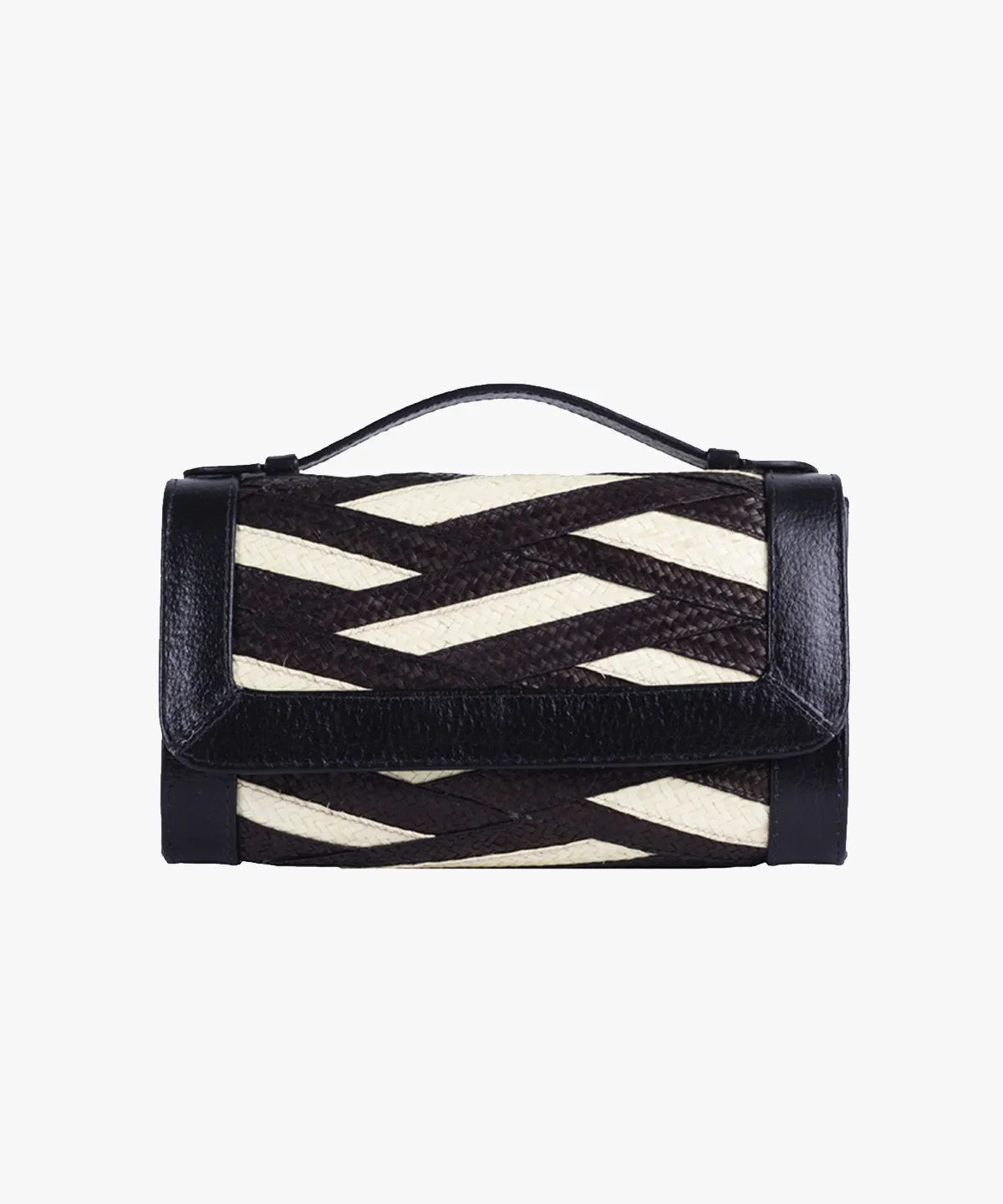 Zenú Belt Bag in Raffia and Leather