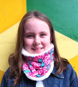 Ziggy Bolt Snood Pink, Baby/Kids/Adult neck Warmer